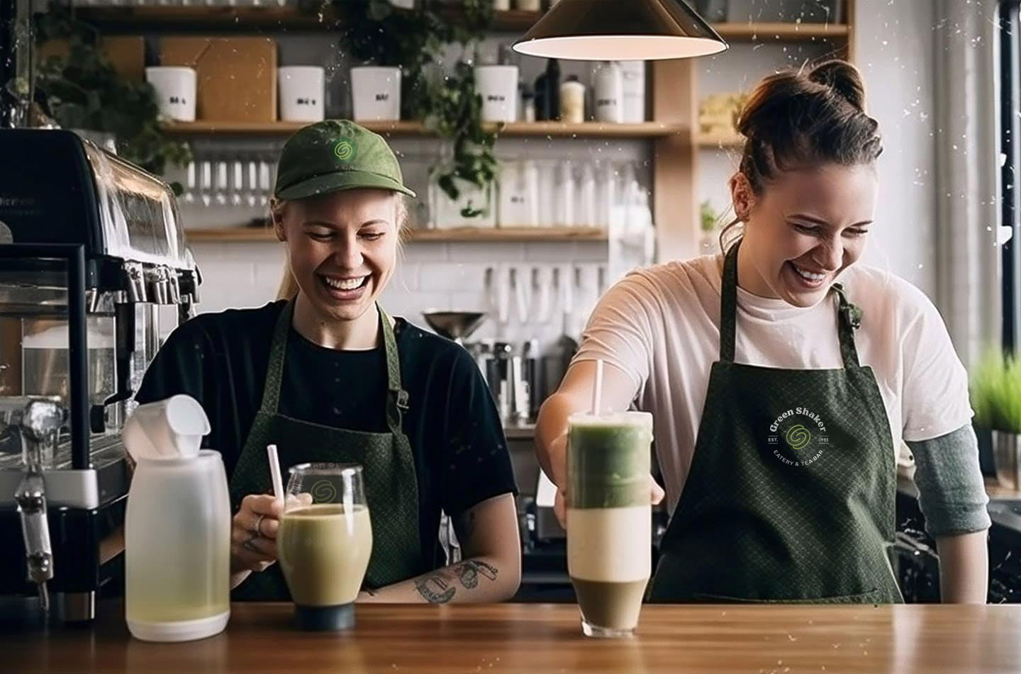 Green Shaker employees at work